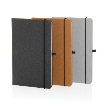 Logotrade advertising products photo of: Recycled leather hardcover notebook A5